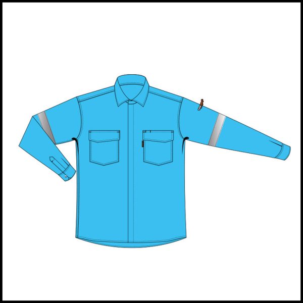 Tarasafe Blok-Arc Series Arc Flash Featherlite Shirt Light Blue Large