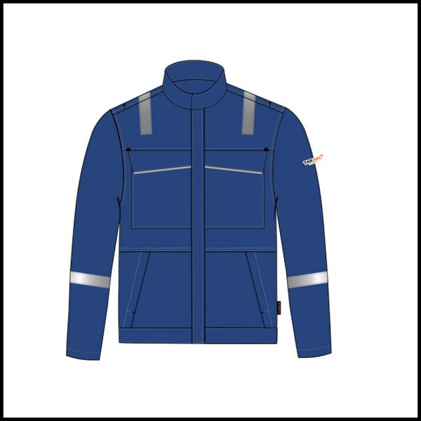 Tarasafe Blok-Arc Series Arc Flash Jackets Navy Blue 3X Large