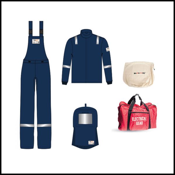 Tarasafe Blok-Arc Series Mahan 26 Cal Arc Flash Kits (Hood With Fan) Navy Blue 2X Large BLOKARC-MHN26-KTWF-2XL