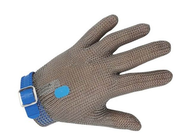 Honeywell NTD 2542004R0302 Chain Mesh Glove with Plastic Strap for Food Industry Large