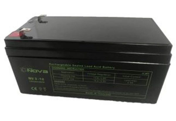 Nova NV3-12 Rechargeable Sealed Lead Acid Battery 3.3Ah/20Hrs(MOQ of 2Pcs)