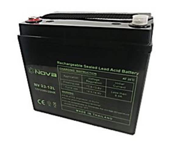 Nova NV33 -12L Rechargeable Sealed Lead Acid Battery 12V