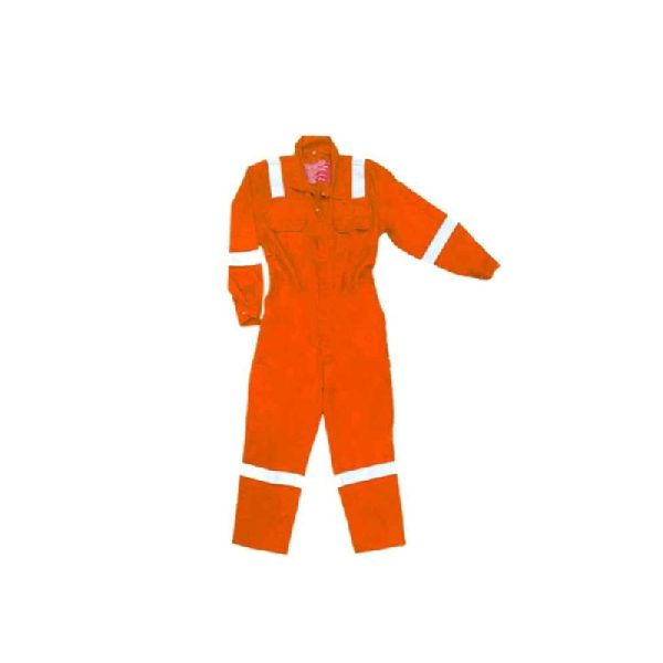 Nomadic FRC220 220 GSM Orange Fire Retardant Cotton Coverall, Size: Small