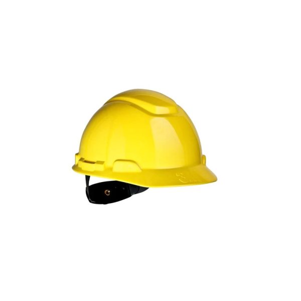 3M H-702R-UV Hard Hat, Yellow 4-Point Ratchet Suspension