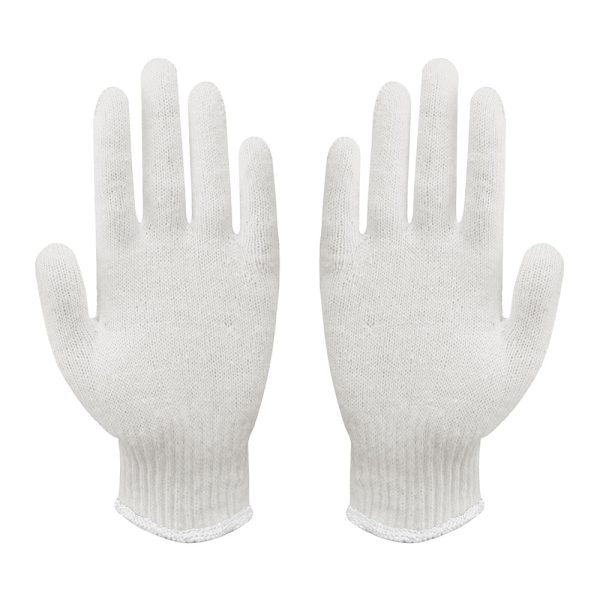 Ameriza M106571721 Cotton-Bleach White Overlock Gloves