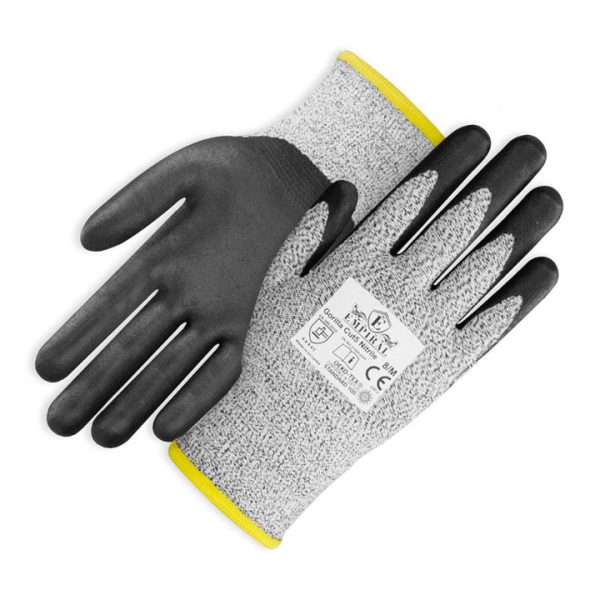 Empiral E142573222 Gorilla Cut Resistant Gloves, Gorilla Cut 5 Nitrile SL XLarge(MOQ OF 10 Pairs)