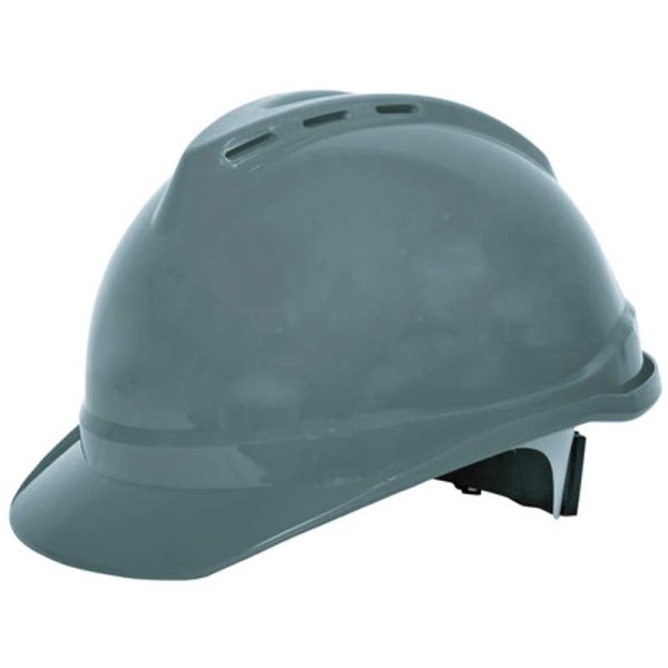 Ameriza A518240720 Safety Ventilated Helmet With Textile Ratchet Suspension Grey(MOQ Of 5Pcs)