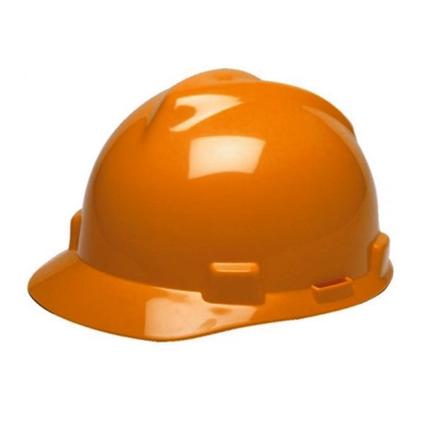 MSA N118240699 Safety Helmet With Ratchet Suspension Orange