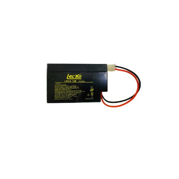 Lecxo 12V-0.8mAh VRLA Battery (MOQ of 4 Pcs)