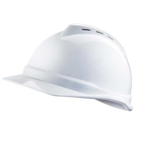 MSA N118240812 Vented Safety Helmet With Ratchet Suspension White