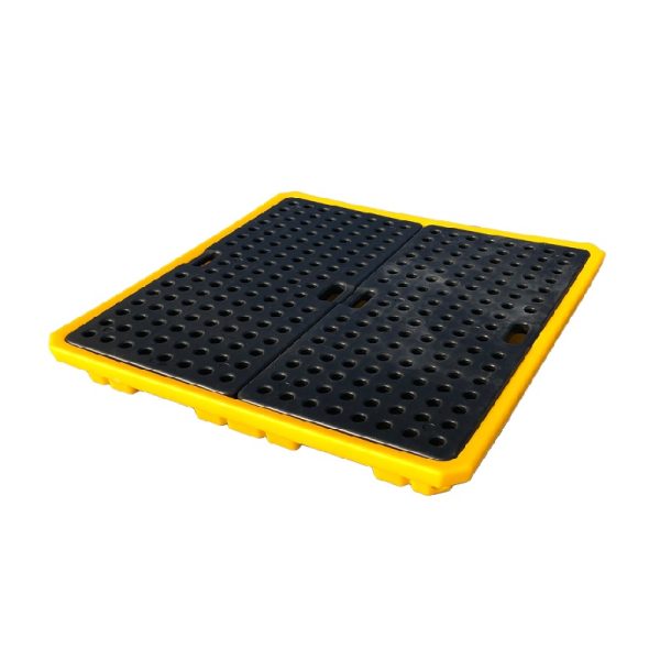 SAI-U DP004L 4 Drum Spill Pallet With Grid Low Profile