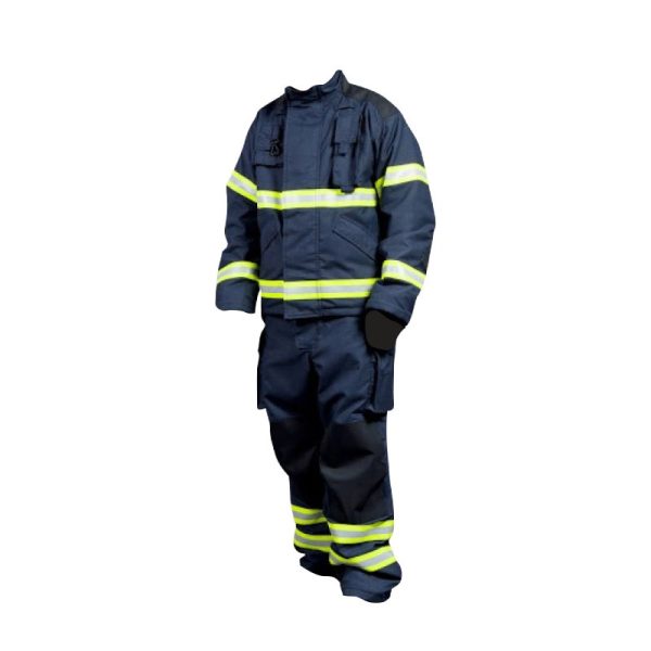 Naffco Aquila Fire 1 Fire Fighting Suit, Nomex, L, Navy Blue