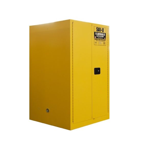 SAI-U SC0090Y Double Door Flammable Safety Cabinet 90 Gal, Yellow