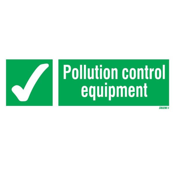 Lalizas 814181 Pollution Control Equipment 10X30cm Photoluminescent, Self Adhesive Vinyl Sign