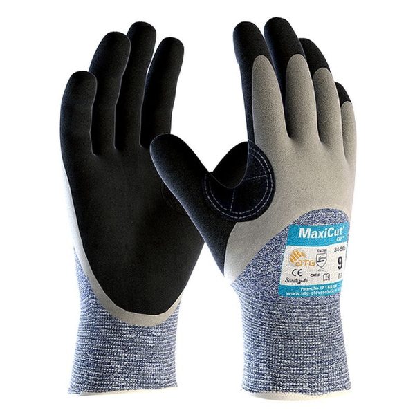 Maxicut - Oil Resistant 3/4 Coated Grip Gloves 34-505(MOQ - 4 Pairs)