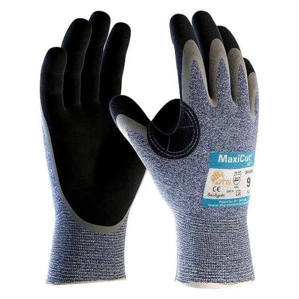 Maxicut - Oil Resistant Level C Palm Coated Grip Gloves (MOQ - 4 Pairs)