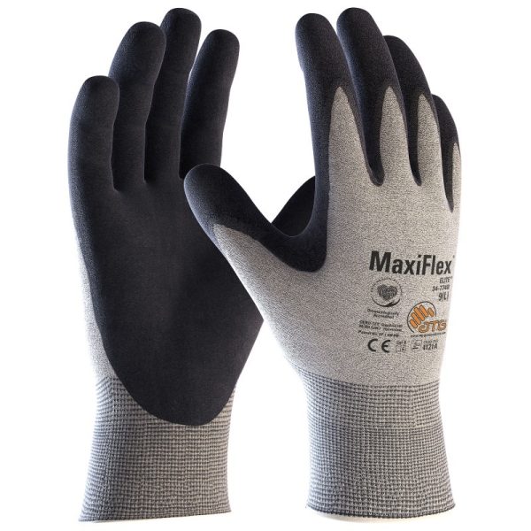 MaxiFlex Elite - Palm Coated Lightweight Handling Gloves - 34-774B (MOQ - 12 Pairs)