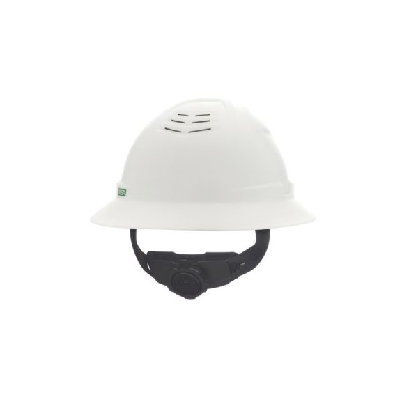 MSA  V-Gard C1 Vented Full Brim Hard Hat Ratchet Suspension  White