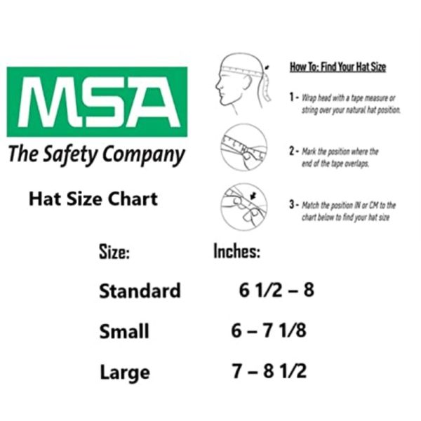 MSA  V Gard Safety Helmet Full Brim