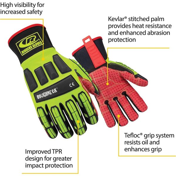 Ringers Gloves  Roughneck Heavy Duty Impact Resistant Gloves