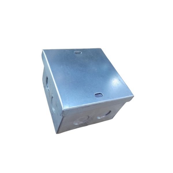 Electro Galvanized Steel Back Box With Cover 100 X 100 x 70mm