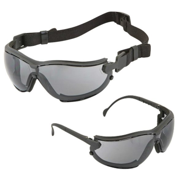 Eyevex SSP 5020 Black Frame Dark Lens Anti Fog Safety Goggles (MOQ - 5 Pcs)