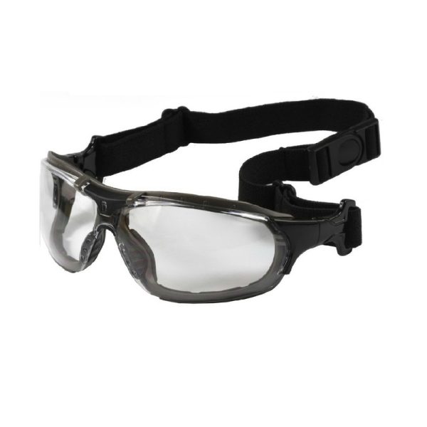 Eyevex - Safety Stylish Dust Proof Goggles SSP 5021 Black Frame /Clear Lens (MOQ - 5Pcs)