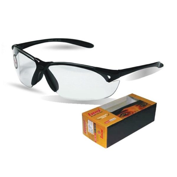 Eyevex - Safety Spectacles Executive SSP 1004 Indoor/outdoor Anti-Fog Black/Clear (MOQ 5 Pcs)