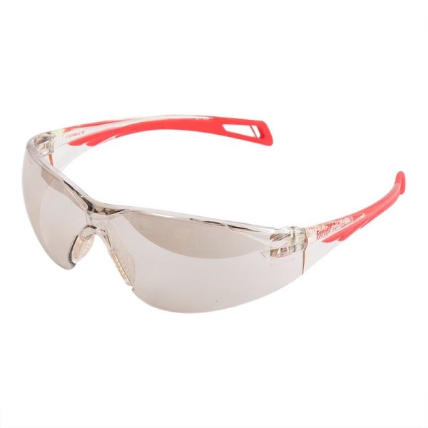 Eyevex SSP 1009 Clear Frame Red Indoor Outdoor Lens Anti Fog Safety Spectacles Executive (MOQ - 5 Pcs)