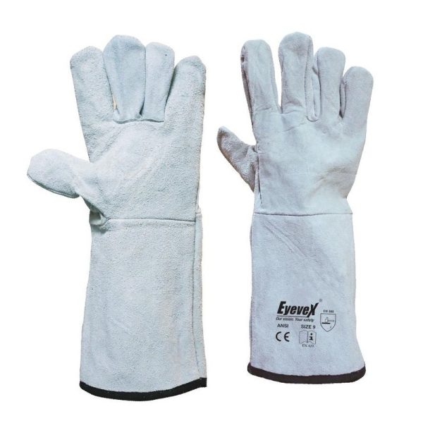 Eyevex - SWG 16GR Leather Welding Gloves - Grey