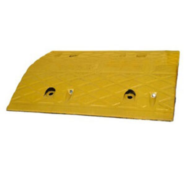 Road Safety Rubber Car Speed Hump - 50cm, Size: 500 x 350 x 50 mm