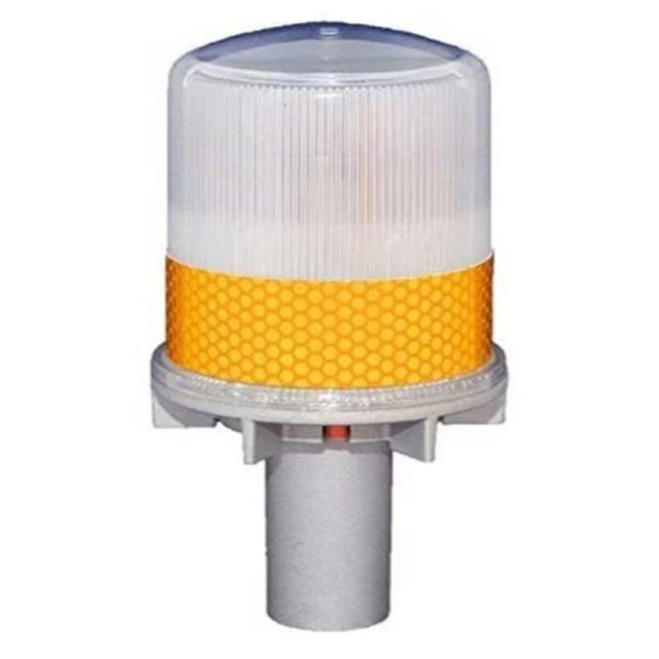 Road Safety Solar Powered Warning Light, Yellow / Red