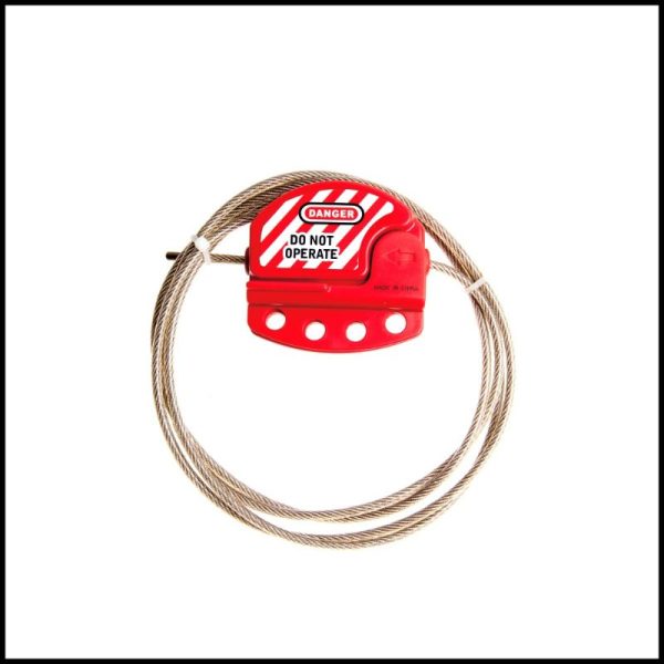 Loto-Lok - Adjustable Cable Lockout, Red - CL-6F-4MC