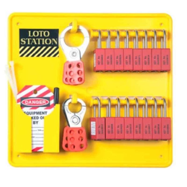 Loto-Lok - Lockout Station Yellow - LS-16L-1P-Y-CS