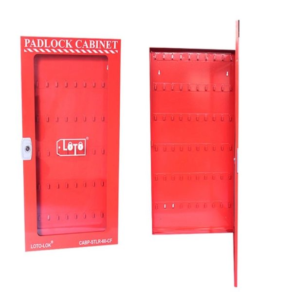 Loto-Lok - Steel Padlock Cabinet 60 Locks - CABP-STLR-50-CF