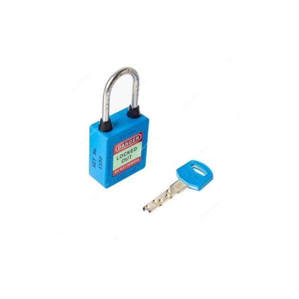 Loto-Lok - Three Point Traceability Lockout Padlock, Blue - 3PTPBKAR40