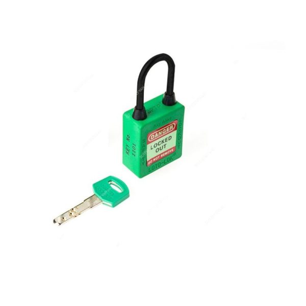 Loto-Lok - Three Point Traceability Lockout Padlock, Green - 3PTPGKAN40