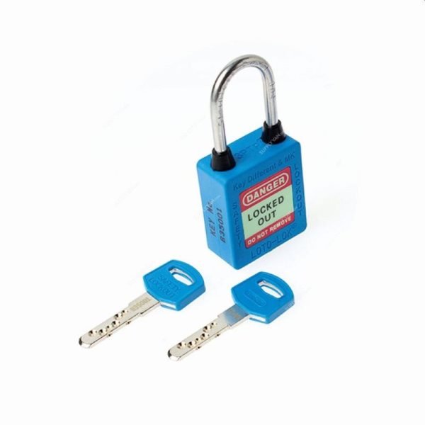 Loto-Lok - Three Point Traceability Padlock, Blue - 3PTPBKDMKR40