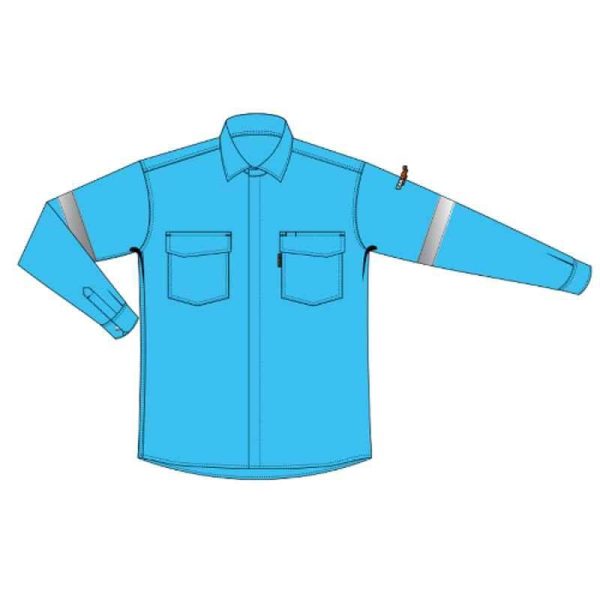 Tarasafe - Arc Flash Featherlite Shirt, Light Blue - BLOKARC-10FSH-LGLB