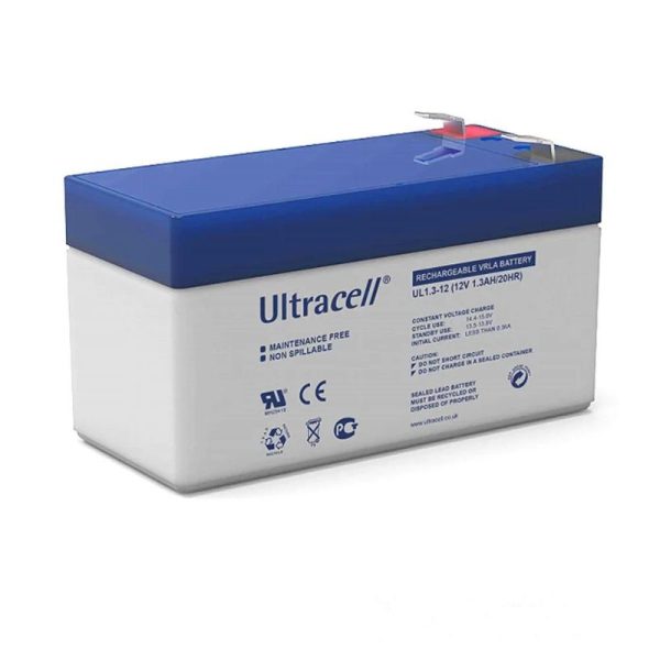 Ultracell - 12V 1.3AH VRLA Battery - UL1.3-12