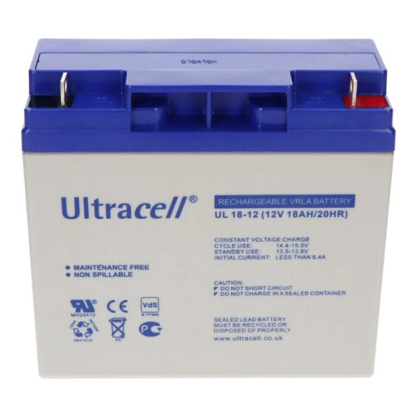 Ultracell - 12V 18ah Rechargeable Battery - UL26-12