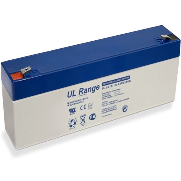 Ultracell - 12V 2.4AH Rechargeable VRLA Battery - UL2.4-12