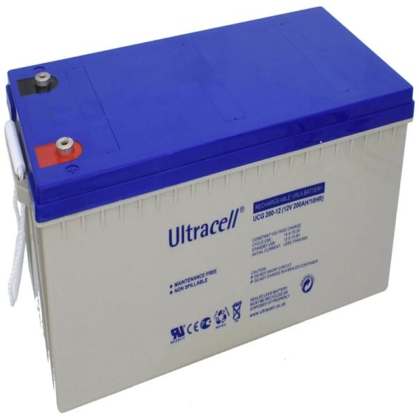 Ultracell - 12V 200ah Rechargeable VRLA Battery - UCG200-12