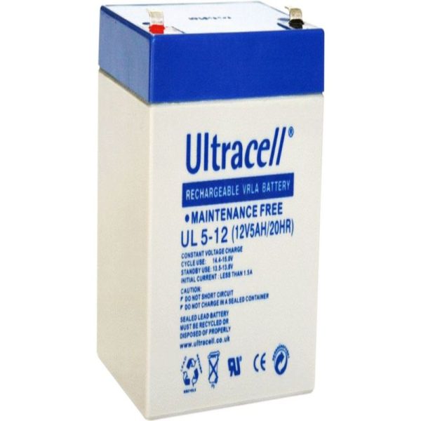 Ultracell - 12V 5AH Rechargeable VRLA Lead Acid Battery - UL5-12