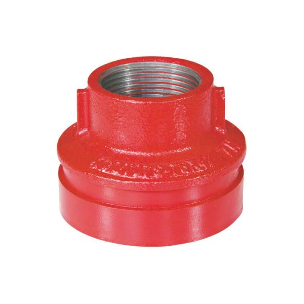 Grooved Concentric Reducer with Threaded Run