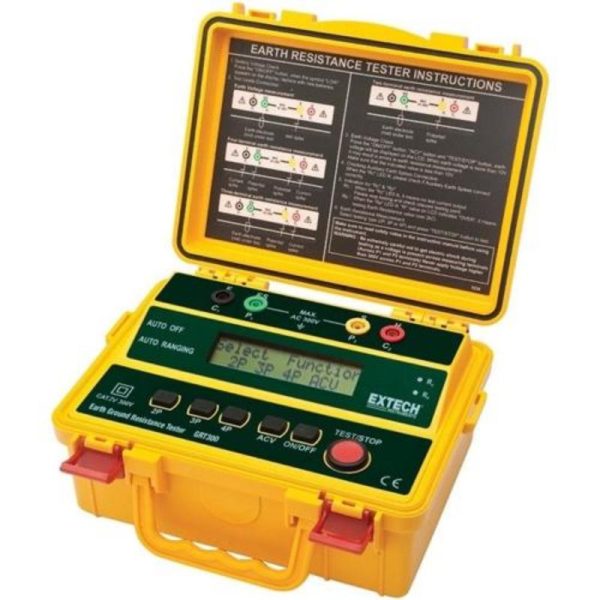 Extech - 4-Wire Earth Ground Resistance Tester Kit - GRT300