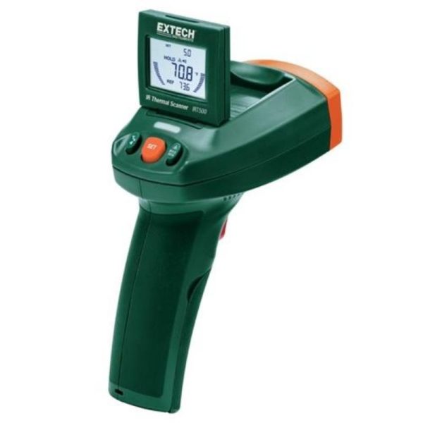 Extech - Dual Laser IR Thermal Scanner with Adjustable Display - IRT500