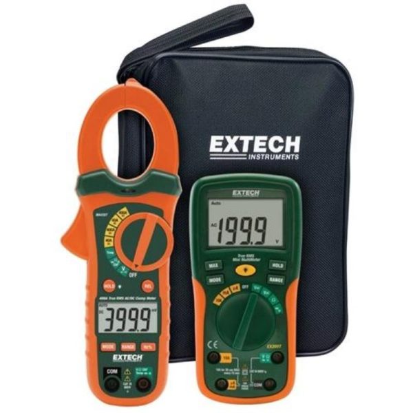 Extech - Electrical Test Kit with True RMS AC/DC Clamp Meter - ETK35