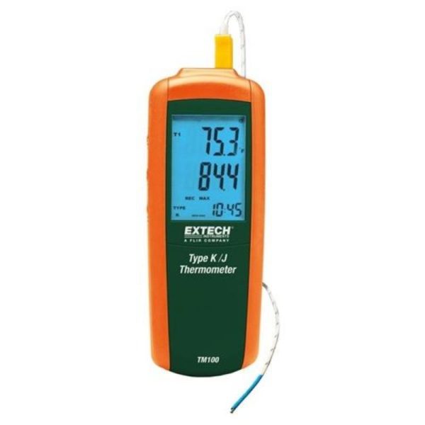 Extech - Type K/J Single Input Thermometer - TM100