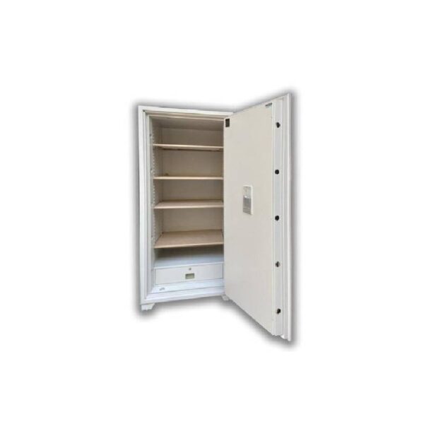 Eiko - Fire Resistant Safe 4 Shelves, 1 Drawer with F/P, Digital and 1 Button Keylock, Light Warm Grey - 705YET